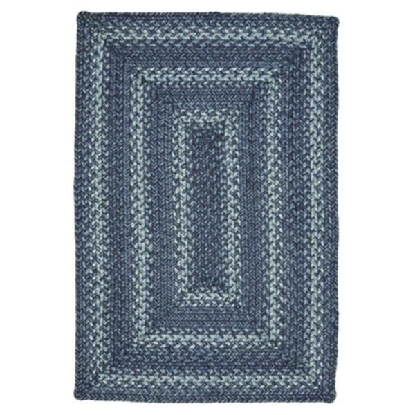 Homespice Decor 8 in. Denim Jute Braided Trivet Round - Blue & White - set of 6 593689